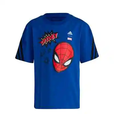 Buy Adidas Kids Marvel Spider-Man Boys Summer Shorts T-Shirt HR9491 5T • 19.69£