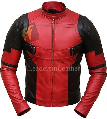 Buy Deadpool Wade Wilson Ryan Reynolds Leather Jacket Cosplay Costume • 99.99£