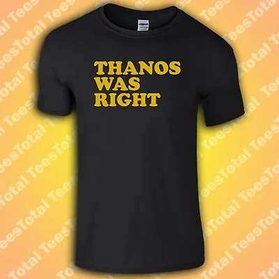 Buy Thanos Was Right T-Shirt | Hawkeye | Marvel | Clint Barton • 16.19£