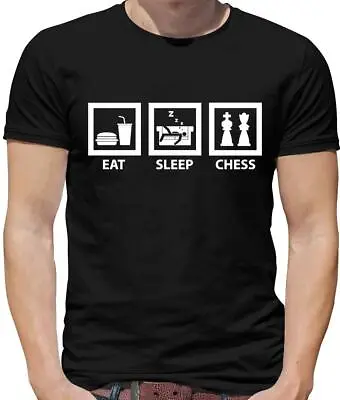 Buy Eat Sleep Chess Mens T-Shirt - Player - Game - Nerd - Pieces - Board • 13.95£
