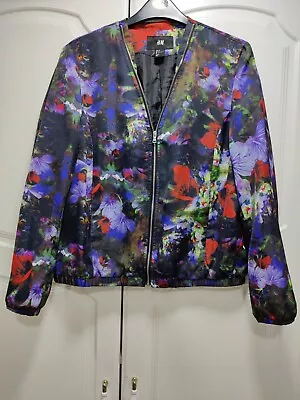 Buy H&M Glover Print Bomber With Pockets Size 10,  Outerwear, Casual Style. • 18£