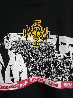 Buy QUEENSRYCHE 1991 Operation Mindcrime Vintage Licensed Concert US Tour Shirt XL • 206.95£