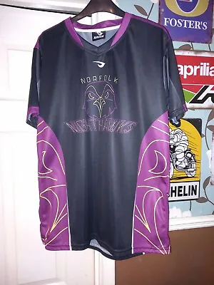 Buy Norfolk Nighthawks Raven Sport T Shirt Large • 1.49£