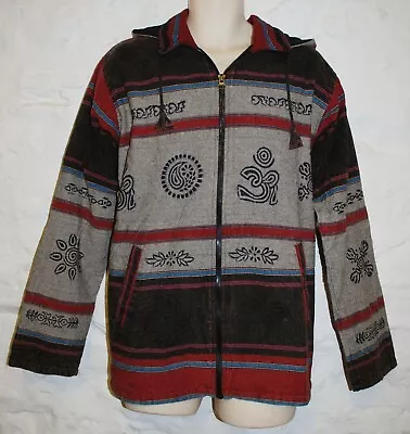 Buy  New Fleece Lined Hippy Hoody Jacket L Chest To 42  Hippy Fairly Traded 16 • 34.99£