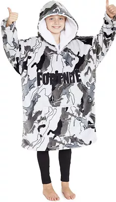 Buy Fortnite Oversize Hoodie - Boys Gaming Fleece Sherpa Blanket, Soft Dressing Gown • 39.99£