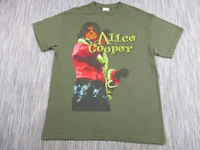 Buy Alice Cooper T Shirt Mens Medium Band  Allover Print 2005 Green Tennessee River • 18.78£