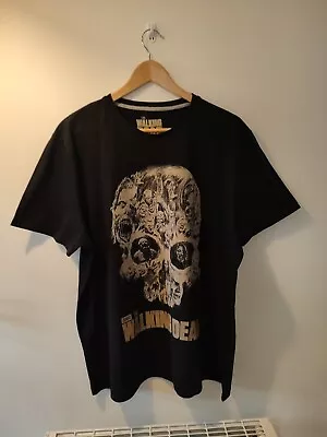 Buy The Walking Dead Vintage Gildan90s Y2K  Skull Print T Shirt L • 5.95£