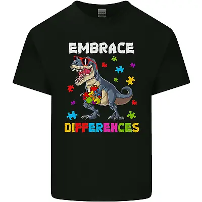 Buy Autism T-Rex Embrace Differences Autistic Kids T-Shirt Childrens • 7.99£