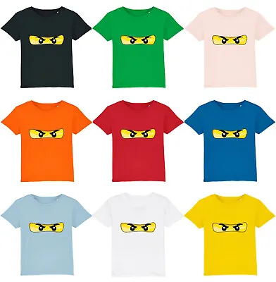 Buy Ninja Eyes Mask T-Shirt Funny Ninja Awesome Cool Cartoon Unisex Gifts Tee Top • 9.99£