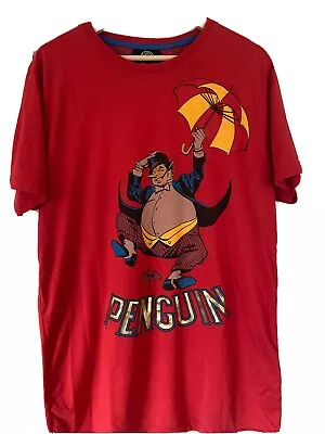 Buy Limited Edition DC Original The Penguin Red T-Shirt L / XL BRAND NEW - BOB KANE • 8£