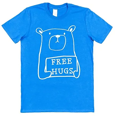 Buy Free Hugs T-Shirt Funny Bear Classic Funny T-Shirt Joke Humour Moody Bear • 15.45£