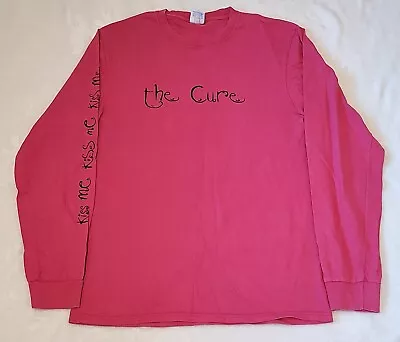 Buy The Cure T-shirt Kiss Me Kiss Me Kiss Me Noah Hot Pink XL Original • 125£