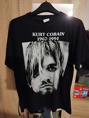 Buy Kurt Cobain Nirvana Vintage 2002 T Shirt Small VERY RARE Original • 25£