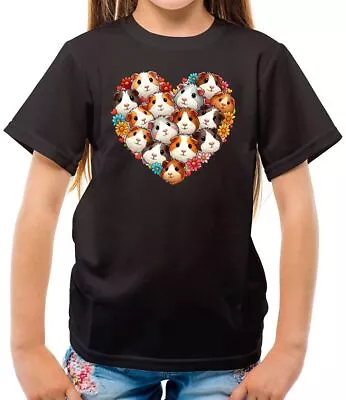 Buy Love Heart Style Guinea Pigs - Kids T-Shirt - Guineas Pig Boars Pet Love Cute • 10.95£