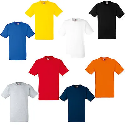 Buy 6 Pack Fruit Of The Loom Heavy Cotton T Shirts 6 Colours S M L Xl Xxl Xxxl  • 19.99£