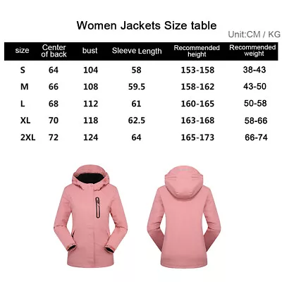 Buy Women Men Slim Fit Heated Jacket Winter Warm Waterproof Heating Jacket With NDE • 18.13£