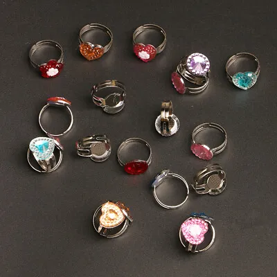 Buy 10Pcs/Set Girls Kids Toy Ring Jewelry Colorful Finger Rings Children Party Gift • 2.93£