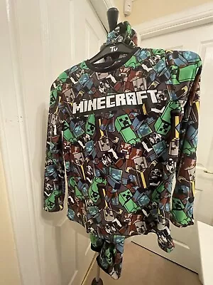 Buy Minecraft Soft Velour Pyjamas . Age 11-12. BNWT. Long Trousers. Long Sleeve. • 9£