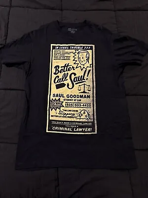 Buy Breaking Bad Better Call Saul Black T Shirt Vintage Official Medium • 23.03£
