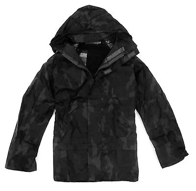 Buy LADIES WATERPROOF WINDPROOF JACKET Black Camo Hooded Coat Walking Hiking S - XXL • 14.65£