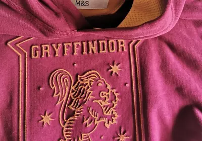 Buy M&S Harry Potter Hoodie Jumper Bburgundy Gryffindor Size 13-14 Years ✂ • 14.99£