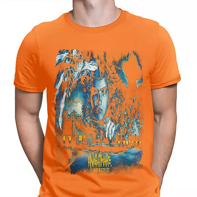 Buy Halloween T-Shirt Nightmare On Elm Street Movie Poster Spooky Mens T Shirts #HD • 9.99£