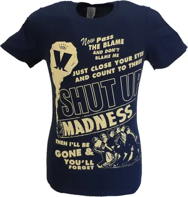 Buy Mens Navy Blue Official Madness Shut Up T Shirt • 17.99£