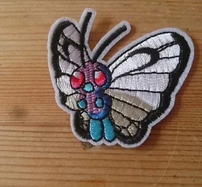 Buy Butterfree Patch Iron/Sew-on Badge Gamer Costume Poke-mon Hat Bag Cosplay 6cm • 2£