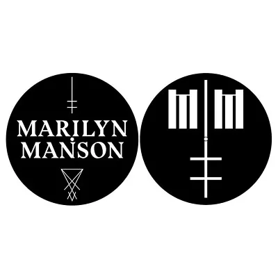 Buy Marilyn Manson Logo Turntable Slipmat Set Decks Vinyl Official Metal Band Merch • 18.97£