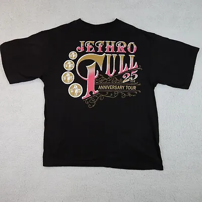 Buy Vintage 1994 Jethro Tull 25th Anniversary Tour Large Black T-Shirt No Tag • 37.94£