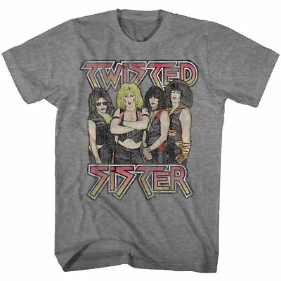 Buy Twisted Sister Group Drawing Men's T Shirt 70's Metal Band Music Merch • 40.37£