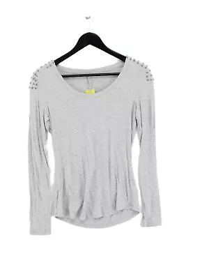 Buy Karen Millen Women's T-Shirt UK 10 Grey 100% Other Short Sleeve Round Neck Basic • 20.30£