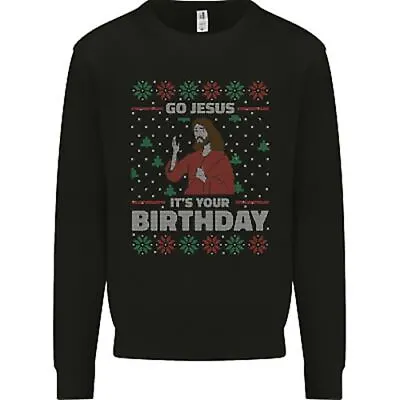 Buy Go Jesus It's Your Birthday Funny Christmas Mens Sweatshirt Jumper • 20.99£