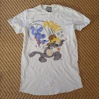 Buy Drop Dead X Itchy & Scratchy Simpsons T-Shirt Small • 29.95£
