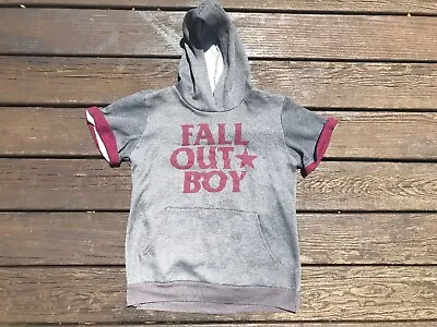 Buy Fall Out Boy Cut Off Hoodie Sweatshirt Small Preowned Vintage Fall Out Boy Punk • 23.68£