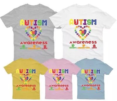 Buy Autism Awareness Day Promoting Love And Acceptance T-Shirt #V #AD49 • 7.59£