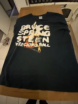 Buy Bruce Springsteen European Wrecking Ball Tour 2012 T-Shirt Size Medium • 20£