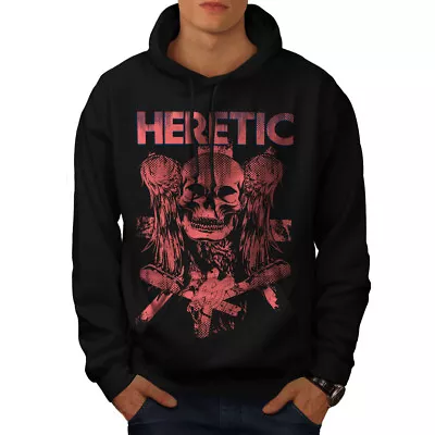 Buy Wellcoda Heretic Death Angel Mens Hoodie, Horror Casual Hooded Sweatshirt • 31.99£