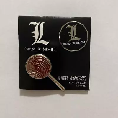 Buy DEATH NOTE L Change The World Pin Badge Anime Goods From Japan • 13.46£