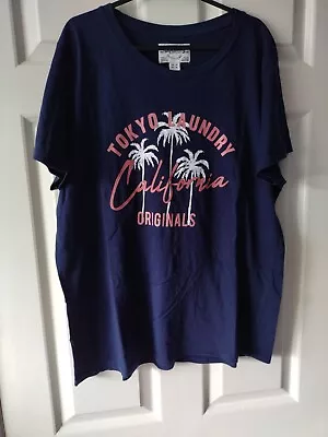 Buy Tokyo Laundry Blue California T-Shirt Size 16  • 5£