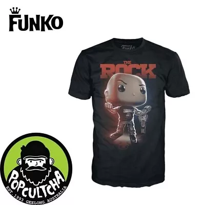 Buy WWE - The Rock Pop! Tees Black Unisex T-Shirt  New  • 18.96£