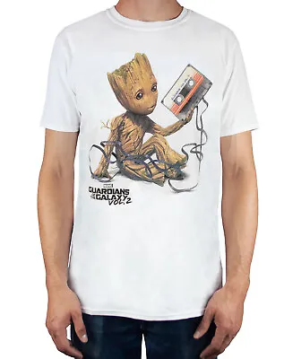 Buy Guardians Of The Galaxy Vol 2 Groot Tape Men's Short Sleeve T-Shirt • 14.99£