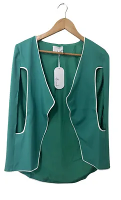 Buy OTTO MODE Green Cape Styled Jacket. Size M. NWT • 18.77£