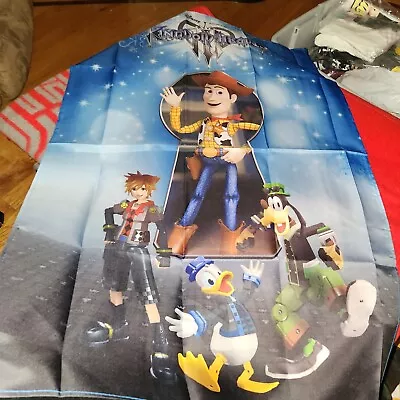 Buy Kingdom Hearts III 41 X 27 Inch Wall Tapestry Woody Sora Donald Goofy, NEW • 13.04£