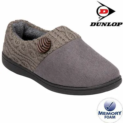 Buy Ladies Slippers Women Dunlop Memory Foam Fur Thermal Ankle Boots Warm Shoes Size • 7.95£
