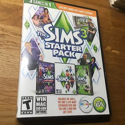 Buy The Sims 3 Starter Pack 3 Games In 1 Includes Bonus Date Night Clothing PC  • 7.50£