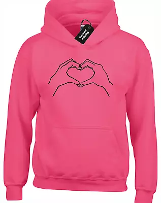 Buy Hands Love Hoody Hoodie Funny Cool Design Meme Cute Heart • 15.99£