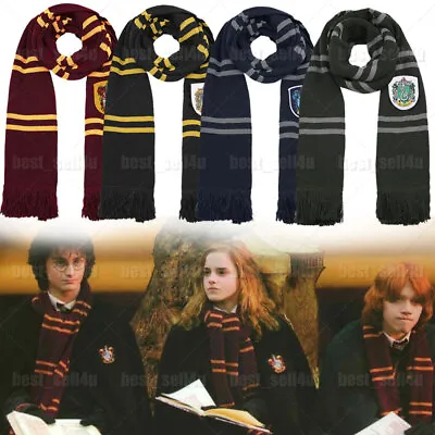 Buy Cosplay Harry Potter Scarf Gryffindor Slytherin Hufflepuff Raveclaw Scarf Unisex • 8.59£