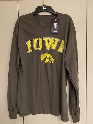 Buy Iowa Hawkeyes American Football Long Sleeve T Shirt Large • 20£