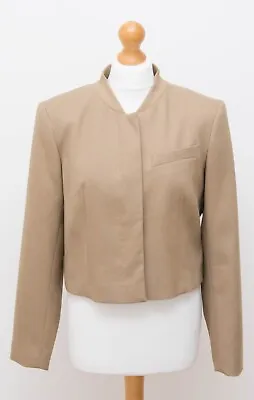 Buy BNWT Zara Camel Brown Bomber Jacket Size M • 43£